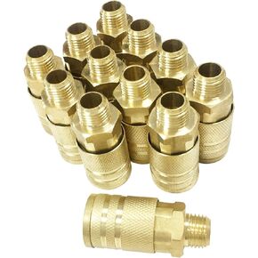 1/4" Air Hose Fittings, 36 pcs Quick Connect Air Compressor Accessories Kit, Air Compressor Fittings with A Sturdy Storage Case, 300 PSI
