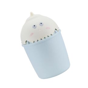 Vaguelly 1Pc Cartoon Dinosaur Trash Can Cute Compact Waste Container for Desktop Lightweight Storage Bin with Strong Stability for Bedroom Office Room Decor