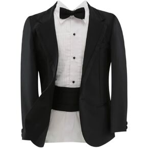 Baby Boys Tuxedo Suit 5 Piece Baptism Communion Set