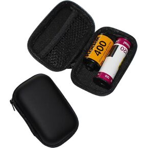 Film Storage Case, EVA Hard Shell Film Storage Bag for 135/120 Film – Zipper Case Holds 3 Rolls of 135 or 2 Rolls of 120