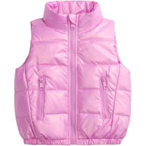 Baby Boys Girls Spring Autumn Winter Puffer Vest Lightweight Sleeveless Zipper Jacket Down Vest Coat