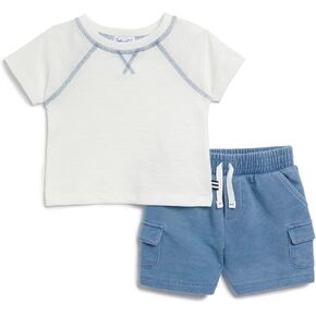 Splendid baby-boys Ryan Raglan Short Sleeve T-shirt and Drawstring Shorts Set
