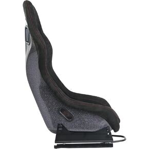 Comfortable Racing Seat for Gaming and Office, Lightweight Fiberglass Construction, Ergonomic Design, Black
