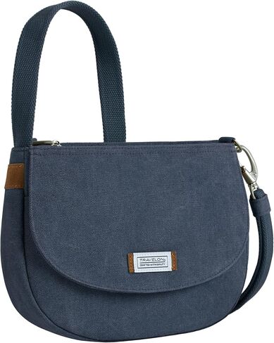 Travelon Heritage Anti-Theft Saddle Crossbody, Pewter in Saudi Arabia