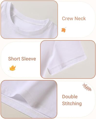 3 Pack Toddler Boys Shirts Soft Cotton Crewneck Short Sleeve Shirt Basic Tee Tops Size 18M-5T in Saudi Arabia