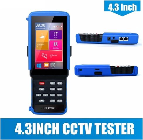 4.3 بوصة اختبار كاميرا IP اختبار CCTV Mointor دعم AHD CVI TVI كاميرا اختبار ، PTZ ، 12V 3A POE OUTPUT - KABELTESTER in Kuwait