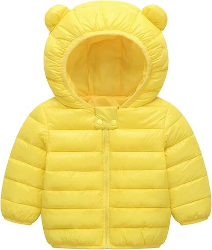 sfdgfhyf Baby Boys Girls Winter Coat Lightweight Packable Hooded Puffer Jacket Toddler Quilted Little Girls in Saudi Arabia