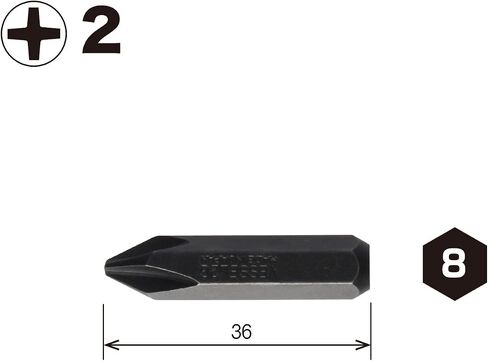 Vessel Impact Driver Bit C51 +2 x 36 mm Hardness G Set of 10 Manual Tools ZP in Saudi Arabia