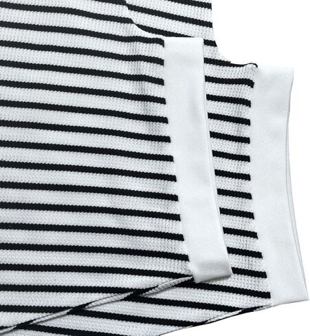Womens 2 Piece Striped Knit Sets Summer Short Sleeve T Shirts Elastic High Waisted Shorts Trendy Casual Lounge Outfits in Saudi Arabia