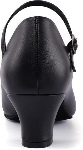 Linodes Economy Pu Leather Leather Strap Trand Shoe 2 '' Ballroom Dance Shoes for Women in Saudi Arabia