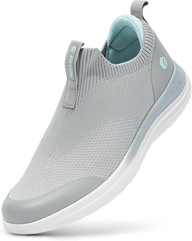FitVille Women's Extra Wide Slip on Shoes, Wide Walking Shoes Arch Support Casual Sneakers Comfortable Orthopedic Shoe for Plantar Fasciitis Neuropathy in Saudi Arabia