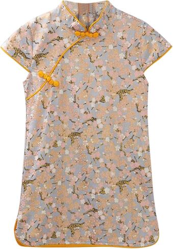 Toddler Baby Layette Set 18 Months to 6 Years Toddler Cheongsam Tang Dresses Exquisite Stylish Baby Summer Dress in Saudi Arabia