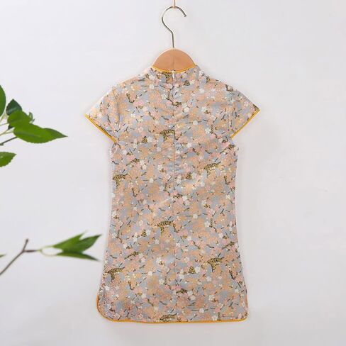 Toddler Baby Layette Set 18 Months to 6 Years Toddler Cheongsam Tang Dresses Exquisite Stylish Baby Summer Dress in Saudi Arabia