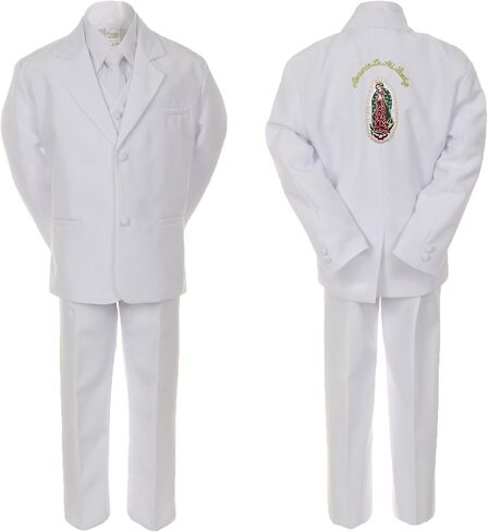 Baby Boy Christening Suit Gold Guadalupe Virgin Mary on Back of The Jacket SM-20 in Kuwait
