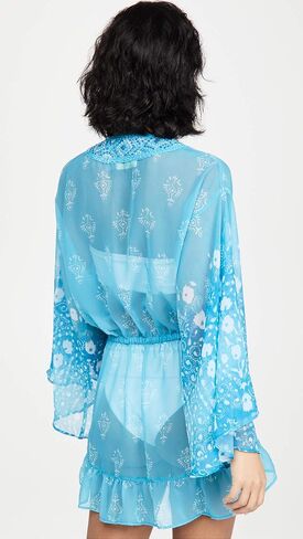 Ramy Brook Women's Standard Alegra Long Sleeve Wrap Dress Coverup in Saudi Arabia
