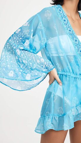 Ramy Brook Women's Standard Alegra Long Sleeve Wrap Dress Coverup in Saudi Arabia