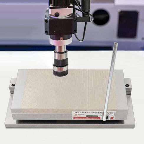Permanent Magnetic Chuck, 6in x 12in Rectangular Magnetic Chuck W/Helpful Base, Surface Grinder Permanent Magnetic Chuck, Fine Pole Magnetic Chuck Powerful Sealed Chuck for Grinding Machine >100 N/cm² in Saudi Arabia