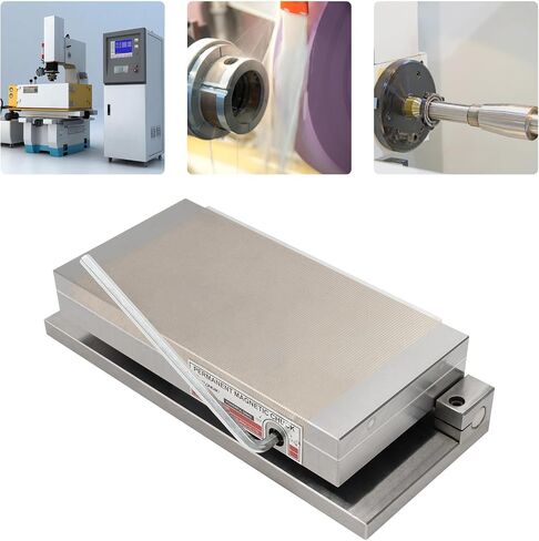 Permanent Magnetic Chuck, 6in x 12in Rectangular Magnetic Chuck W/Helpful Base, Surface Grinder Permanent Magnetic Chuck, Fine Pole Magnetic Chuck Powerful Sealed Chuck for Grinding Machine >100 N/cm² in Saudi Arabia
