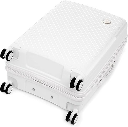 Rockland Prague Hardside Luggage with Spinner Wheels, Pink, 3-Piece Set (20/24/28) in Kuwait
