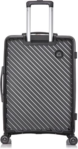 Rockland Prague Hardside Luggage with Spinner Wheels, Pink, 3-Piece Set (20/24/28) in Saudi Arabia