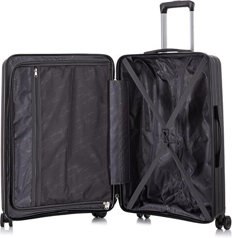 Rockland Prague Hardside Luggage with Spinner Wheels, Pink, 3-Piece Set (20/24/28) in Saudi Arabia