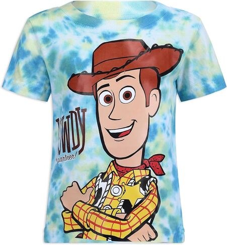 Disney Toy Story Boys’ 3 Pack T-Shirts for Toddler and Little Kids – Blue/White/Green/Yellow in Saudi Arabia