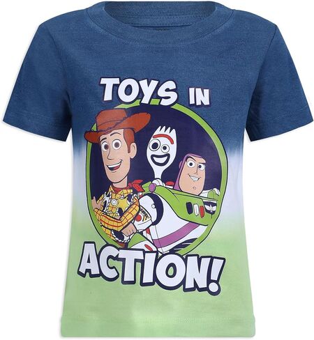 Disney Toy Story Boys’ 3 Pack T-Shirts for Toddler and Little Kids – Blue/White/Green/Yellow in Saudi Arabia