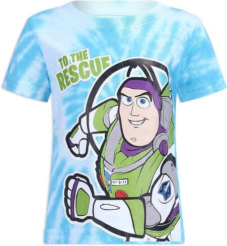 Disney Toy Story Boys’ 3 Pack T-Shirts for Toddler and Little Kids – Blue/White/Green/Yellow in Saudi Arabia