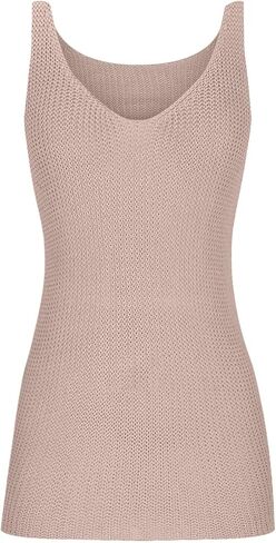 Women's Scoop Neck Tank Tops Sleeveless Sweater Vest Summer Causal Loose Fit Hollow Out Crochet Knitted Cami Top in Saudi Arabia