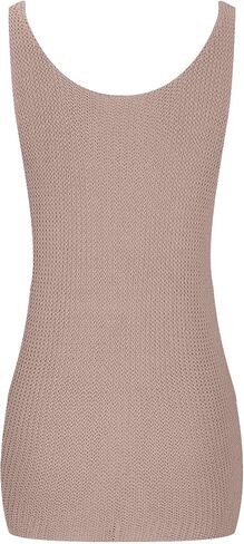 Women's Scoop Neck Tank Tops Sleeveless Sweater Vest Summer Causal Loose Fit Hollow Out Crochet Knitted Cami Top in Saudi Arabia