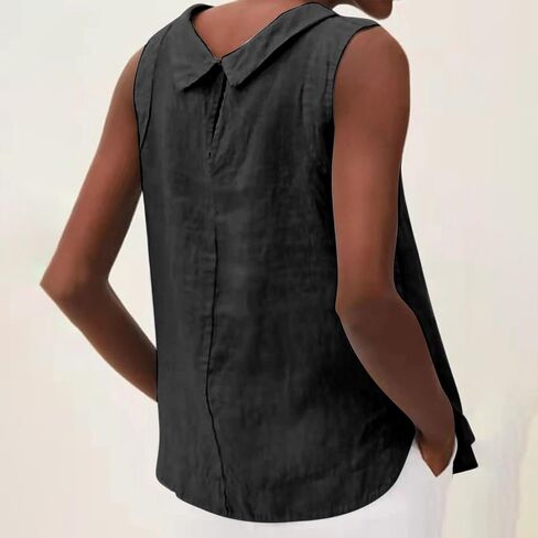 Womens Tank Tops Loose Fit Casual Round Neck Trendy Sleeveless Shirts Summer Tops Fashion Oversized Clothes Outfits in Saudi Arabia