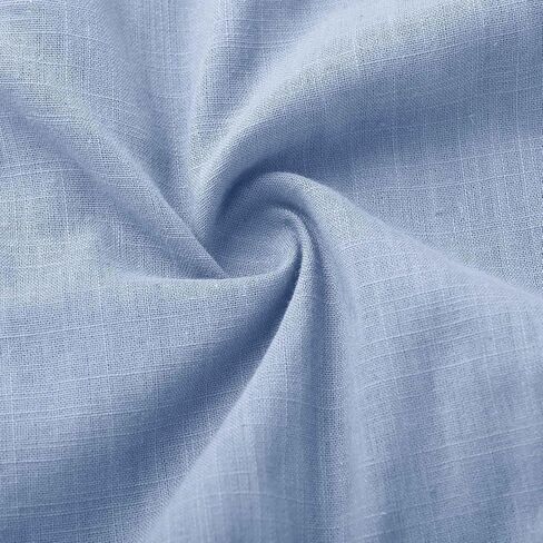 زر القميص لأسفل للنساء من الكتان القطن غير الرسمي 3/4 كم من LOW hem Blouse Bluse Trim in Kuwait