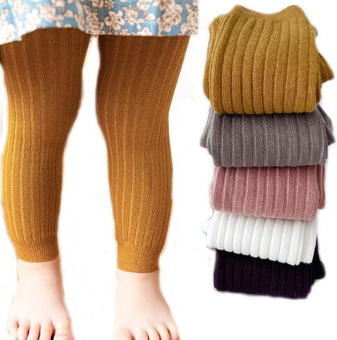 Sywwlov 5 Pack Baby Girls Leggings pantyhose لطيف كرتون لباس ضيق لا يتجاوز جوارب القطن المتماسكة in Kuwait