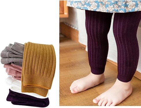 Sywwlov 5 Pack Baby Girls Leggings pantyhose لطيف كرتون لباس ضيق لا يتجاوز جوارب القطن المتماسكة in Kuwait