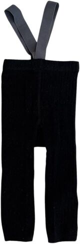 Toddler Baby Girls Basic High Waist Footless Ankle Tights Leggings Pants Ribbed Knit Suspender Pantyhose in Saudi Arabia