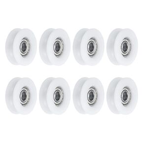 Tool Parts and Accessories 8pcs U626ZZ Nylon Pulley U-Groove Ball Bearing 6x30x10mm U Groove Roller Wheel (#CN-140824-01114)