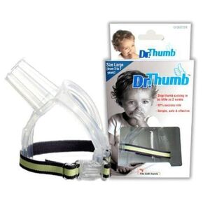 Dr. Thumb Thumb Guard – Stop Thumb Sucking Habit in Kids & Toddlers | Comfortable & Safe Oral Care Solution (Large 3-7 Years)