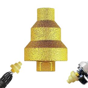 Effective Diamond Core Drill Bit, Diamond Stepped Pagoda Drill Bit, 20-35-50mm Chamfer Multi-Layer Conical Hole Opener, Hole Opener for Metal, Concrete, Tile (1 Pcs)