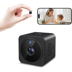 2025 Upgraded Hidden Camera Spy Camera,1080P HD Mini Nanny Cam for Home/Office with Night Vision, App Control WiFi Indoor Security Cameras, Motion Detection,Wireless Remote Viewing Cam