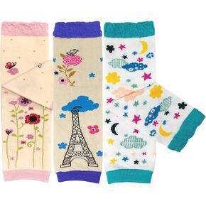 Bowbear 3 Pair Delightful Designs Baby Leg Warmers