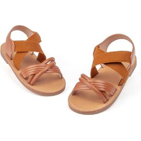 Toddler Girls Sandals Little Girl Summer Flat Sandal Baby Open Toe Outdoor Beach Holiday Dress Shoes