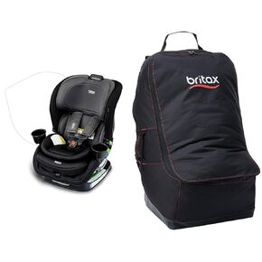 Britax Poplar 2-in-1 Convertible Car Seat and Car Seat Travel Bag with Padded Backpack Straps