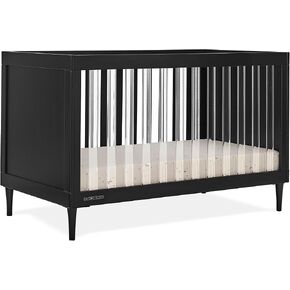 Delta Children Bowie 4-in-1 سرير أكريليك قابل للتحويل-Greenguard Gold Certified ، أسود الأبنوس الأسود in Kuwait
