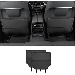 Car Kick Mats for B&MW X7 G07 2018-2022 Car Back Seats Leather Anti Kick Pad Seats Back Protector Cover Waterproof Protective Mat