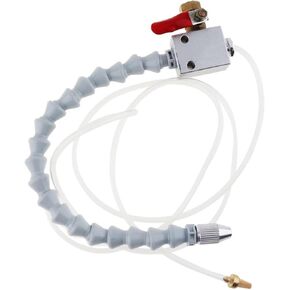 White Tube Ball Valve Cooling Sprayer with Adjustment and Connect 8mm Air Pipe for Cutting Engraving Cooling Machine Lathe