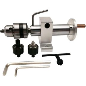 Multifunction Drilling Tailstock Live Center with Claw for Mini Lathe Machine Revolving Rotrary Centre Accessories Woodworking Lathe