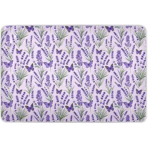 Purple Lavender with Butterflies Potty Training Pee Pad Highly Absorbent Baby Diaper Changing Pad Changing Pee Mats for Kids Bedwetting , 52" L x 34" W