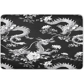 Chinese Dragon Waterproof Bed Pad 34"X52"Reusable Bed Underpads,Toddler Mattress Pads Incontinence Bed Pads for Adults, Kids or Pets