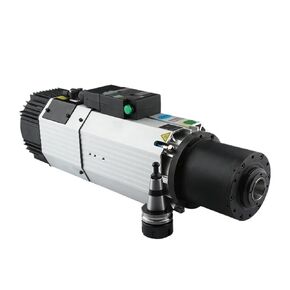 Engraving 9.0kw Air-Cooled Spindle Motor 380V/220V Automatic Tool Changer+VFD Converter Kit for CNC Router Milling Machine Accessories(9kw 220v with fuling-01)
