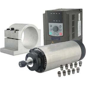 مجموعة آلية طحن CNC 1.5 كيلو وات CNC مجموعة 220 فولت/380V محرك المغزل المبرد بالهواء+ER16/ER11 Chuck+العاكس+80 مم أدوات أقواس أقواس (1.5kW ER11 KIT ، 220V)